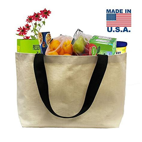 reusable grocery tote bags cotton